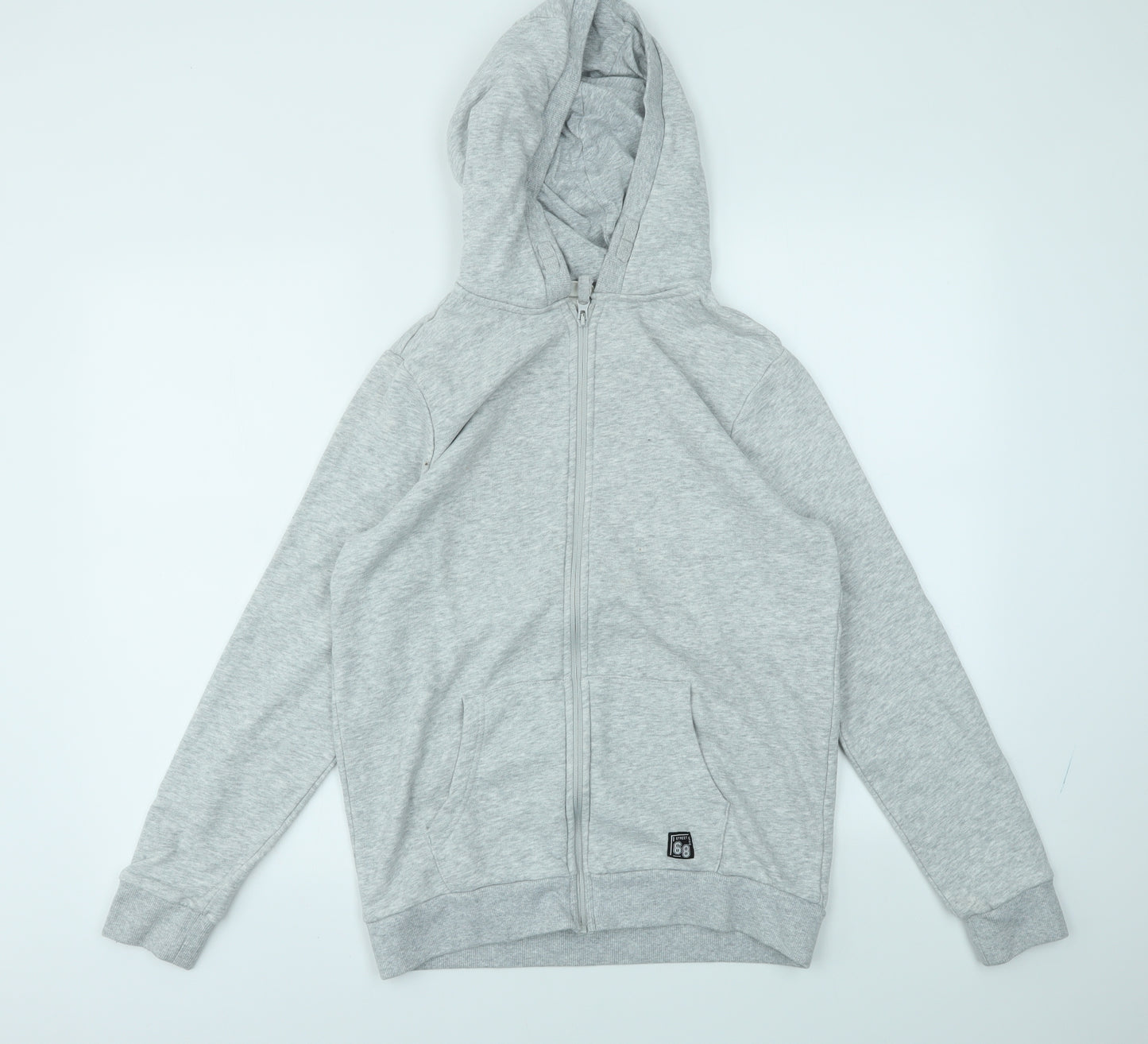 F&F Boys Grey   Full Zip Hoodie Size 13-14 Years