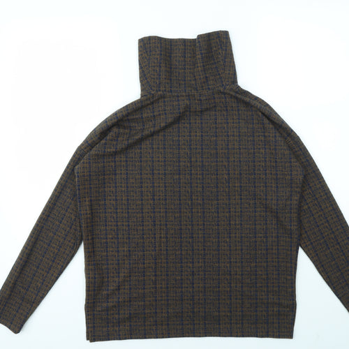 NEXT Womens Brown Geometric  Basic T-Shirt Size 8