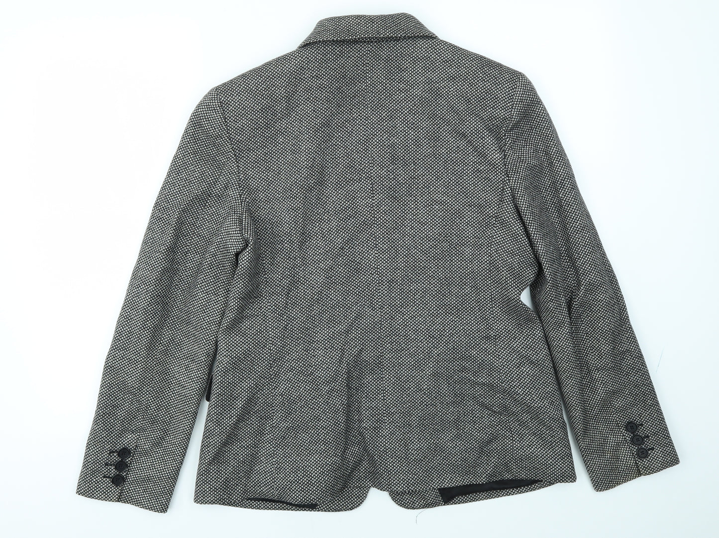 Aigner Womens Grey Check  Jacket Blazer Size 16