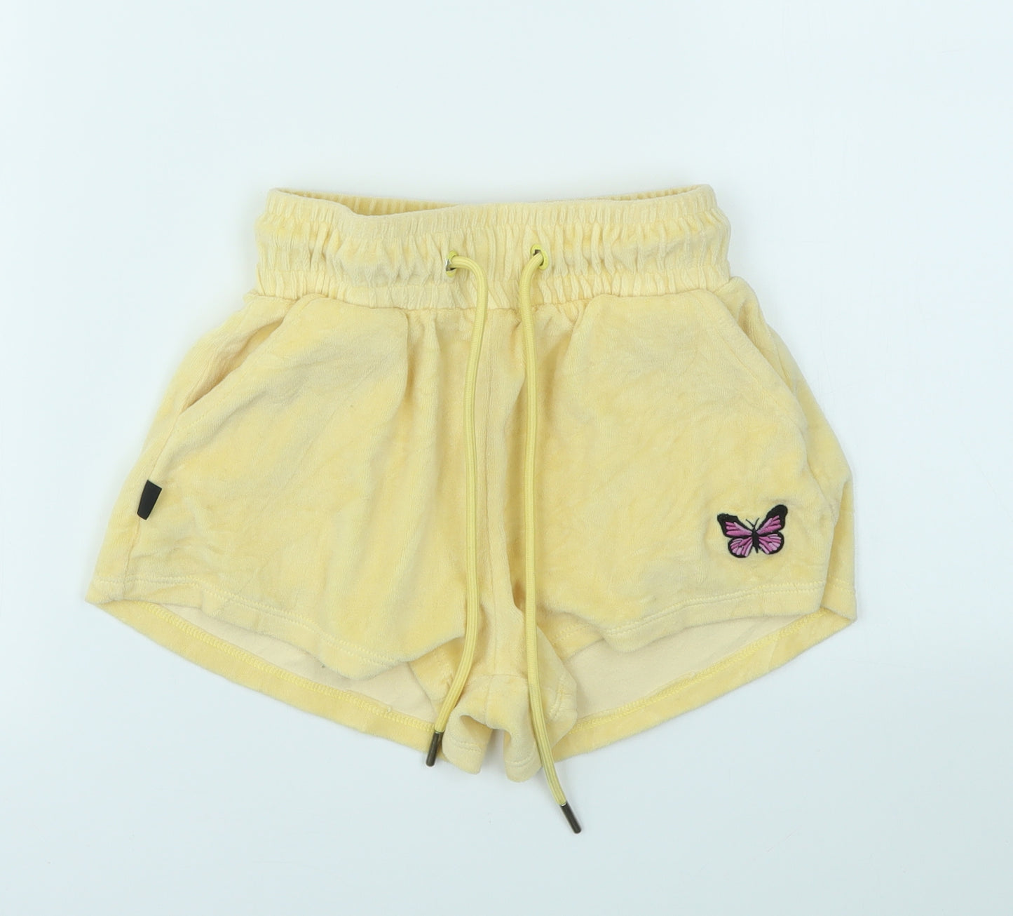 BERKSHKA Girls Yellow   Cut-Off Shorts Size XS