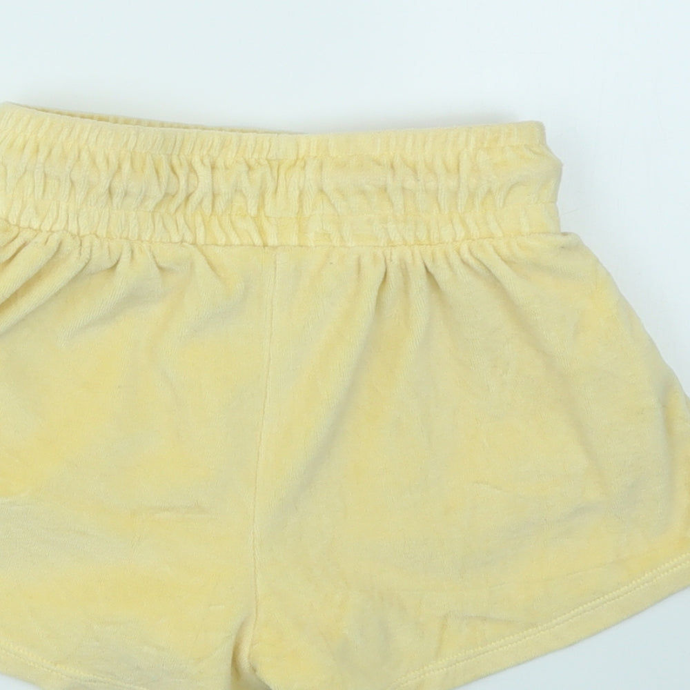 BERKSHKA Girls Yellow   Cut-Off Shorts Size XS