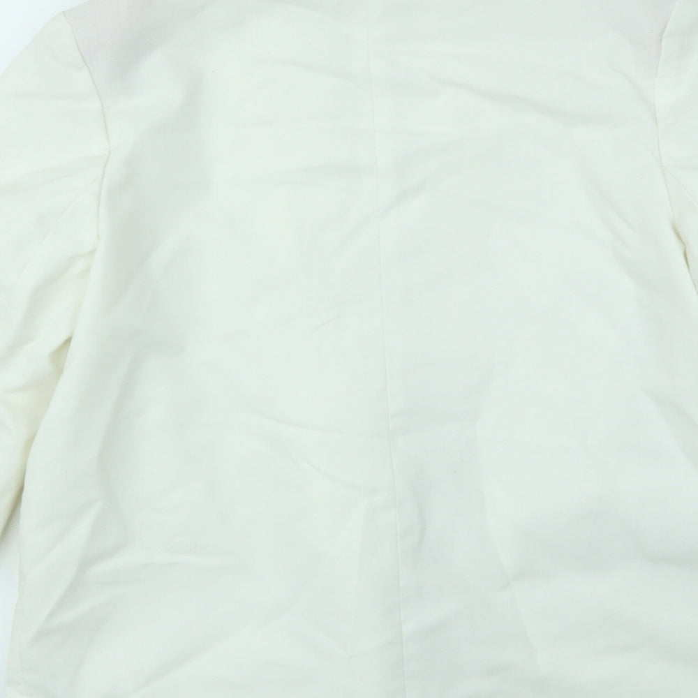 Preworn Womens Ivory   Jacket Blazer Size 12