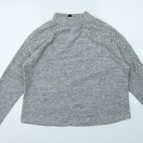 New Look Womens Grey   Pullover Jumper Size M