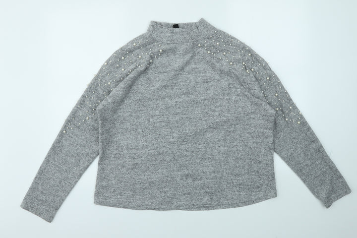 New Look Womens Grey   Pullover Jumper Size M