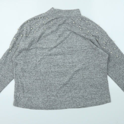 New Look Womens Grey   Pullover Jumper Size M