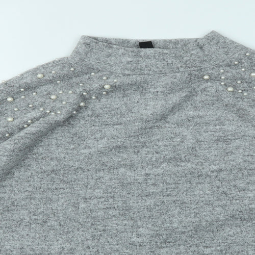 New Look Womens Grey   Pullover Jumper Size M