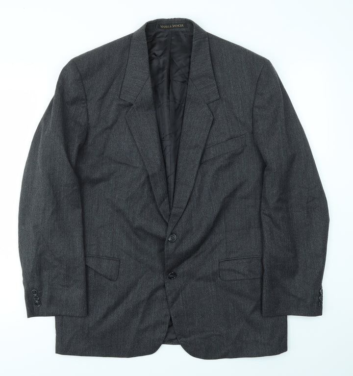 St Micahel Mens Grey Jacket Blazer Size 40