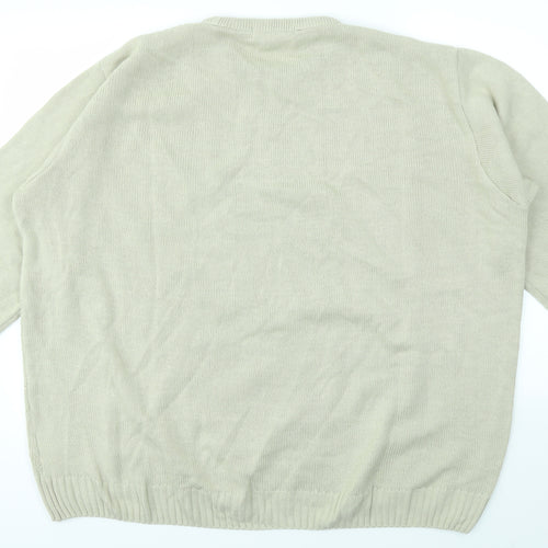 EWM Mens Beige   Pullover Sweatshirt Size XL