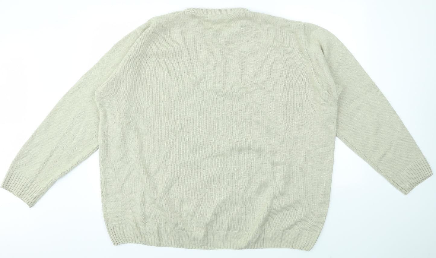 EWM Mens Beige   Pullover Sweatshirt Size XL