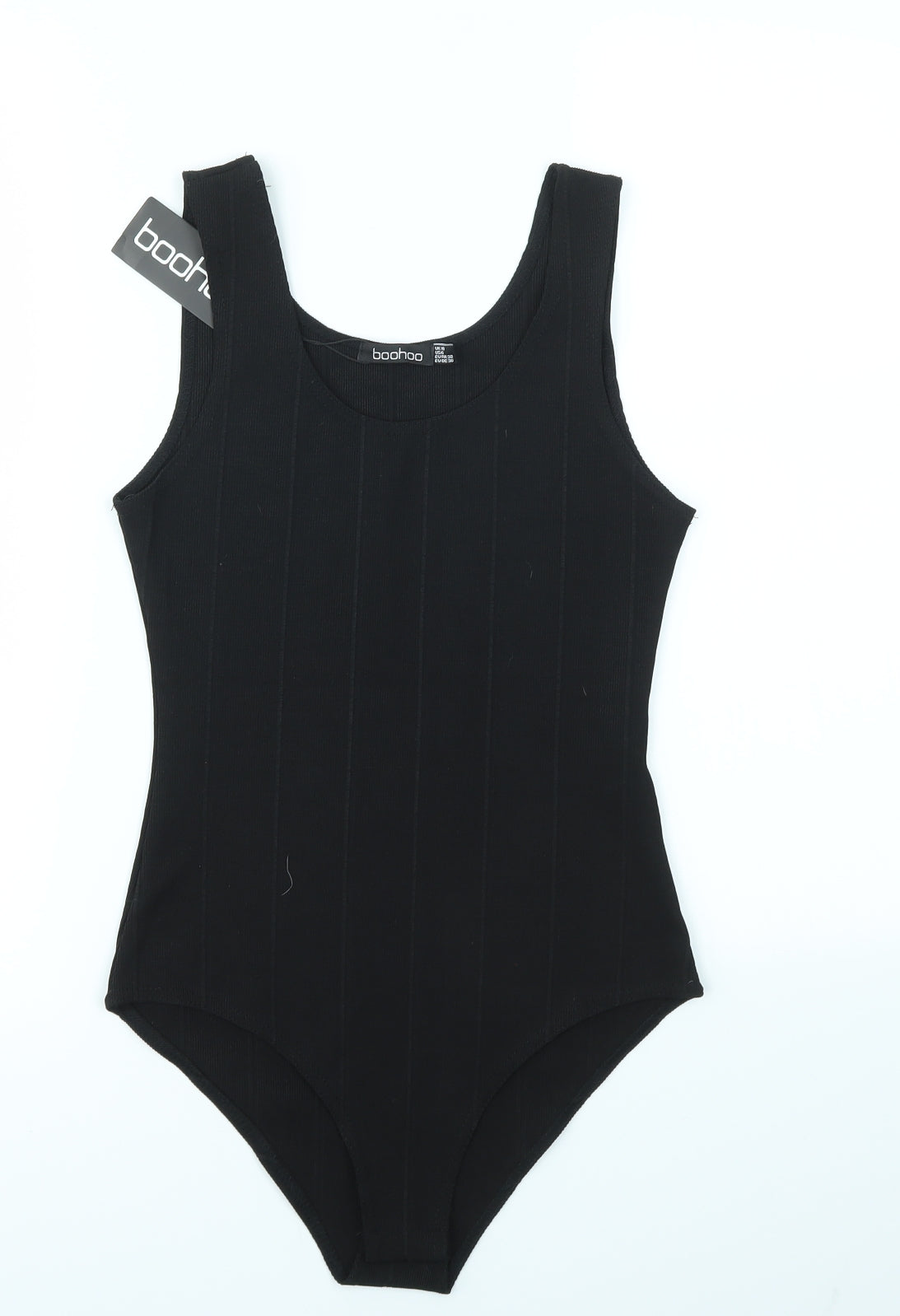 Boohoo Womens Black   Bodysuit One-Piece Size 10