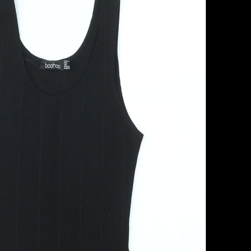 Boohoo Womens Black   Bodysuit One-Piece Size 10