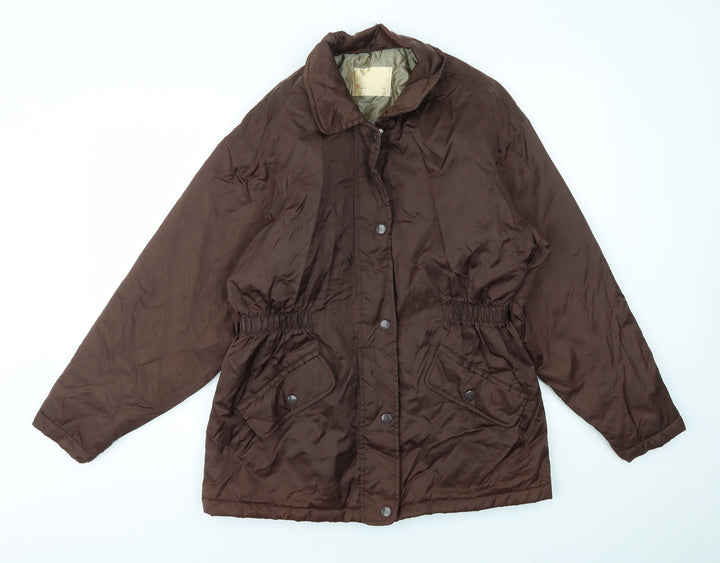 BHS Womens Brown Houndstooth  Jacket Coat Size 14
