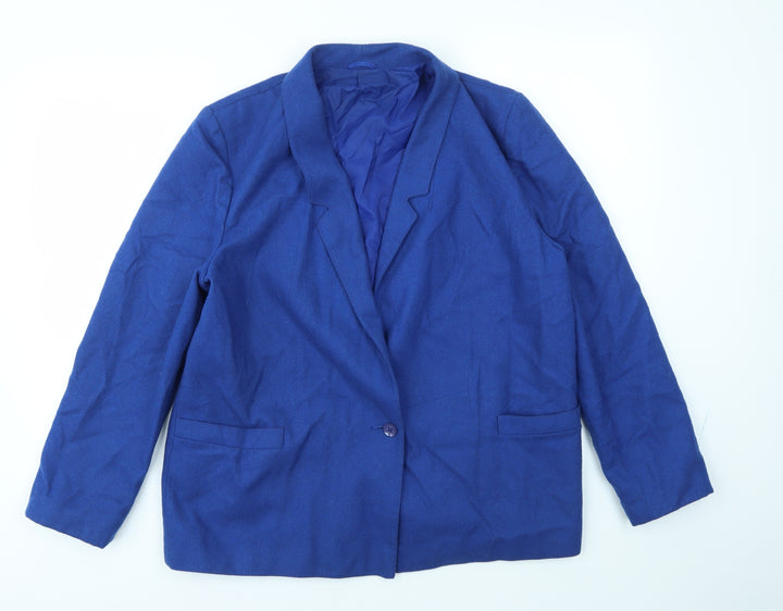Littlewoods Womens Blue Jacket Blazer Size 16