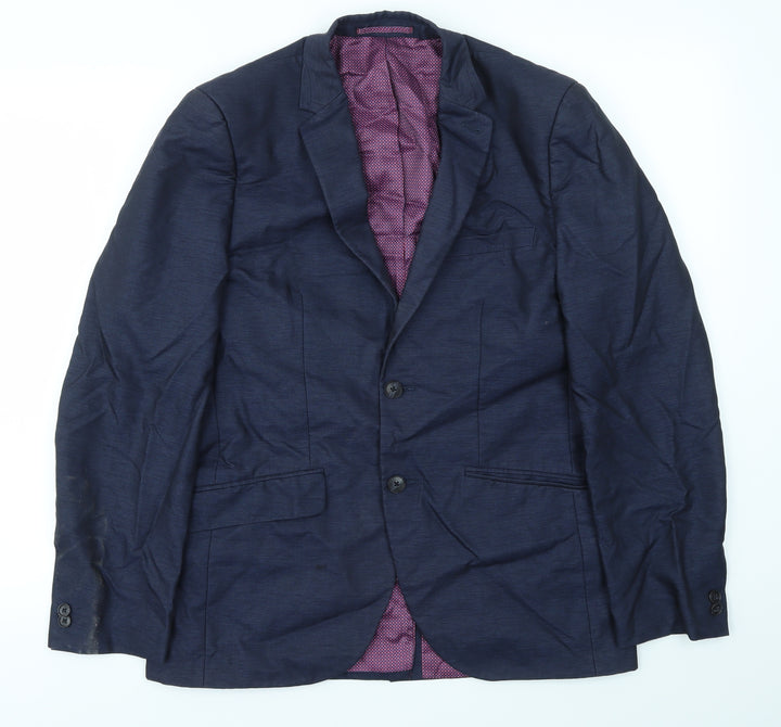 T&W Mens Blue   Jacket Blazer Size 38