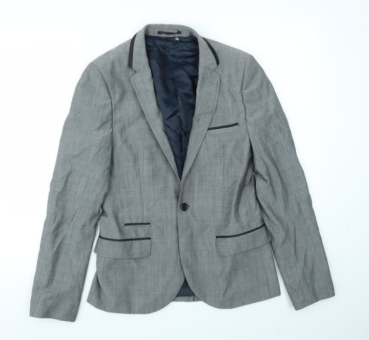 Topman Mens Grey   Jacket Blazer Size 36