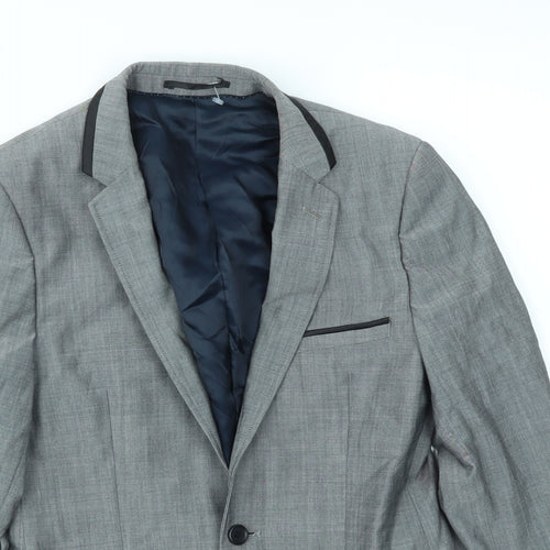 Topman Mens Grey   Jacket Blazer Size 36