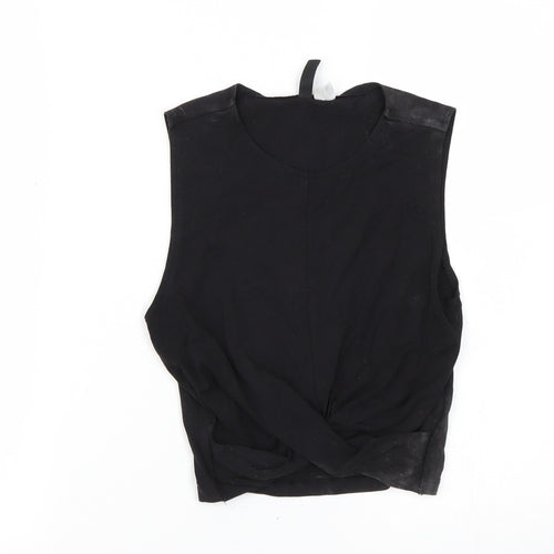 H&M Womens Black   Cropped Tank Size S