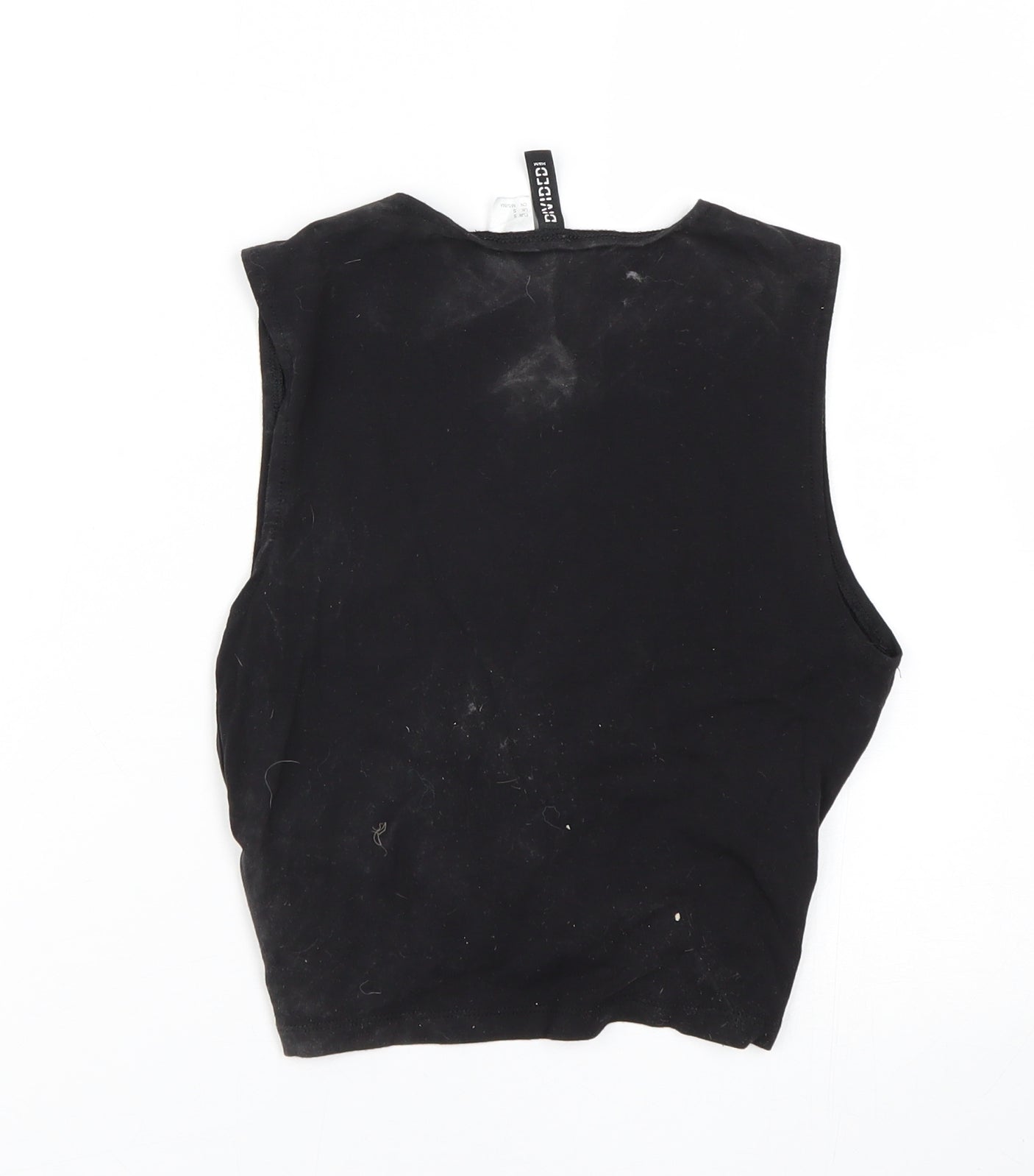 H&M Womens Black   Cropped Tank Size S
