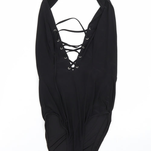 Boohoo Womens Black   Catsuit One-Piece Size 8