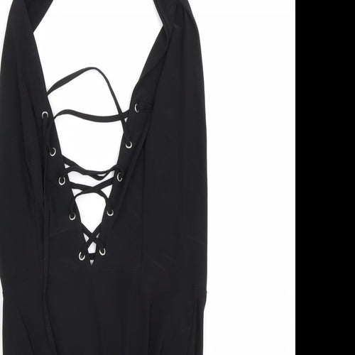 Boohoo Womens Black   Catsuit One-Piece Size 8