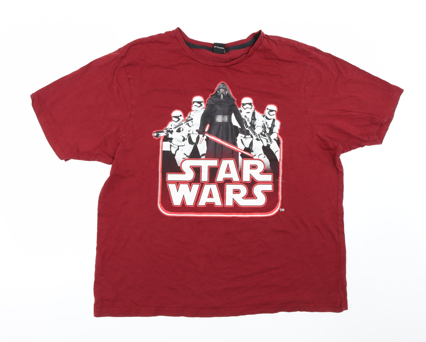 George Mens Red    T-Shirt Size XL  - Star Wars