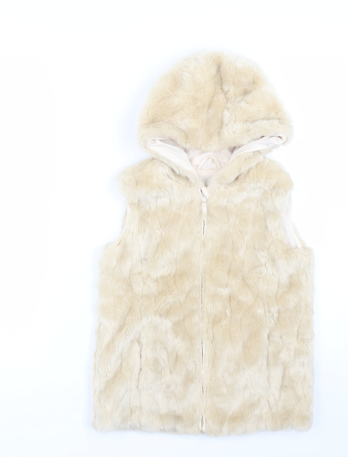 Nutmeg Girls Beige   Full Zip Hoodie Size 9-10 Years