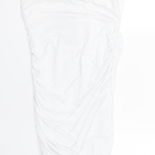PRETTYLITTLETHING Womens White   Tank Dress  Size 8