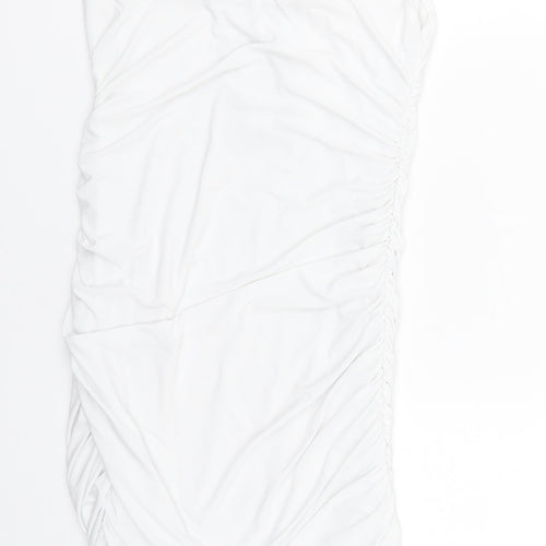 PRETTYLITTLETHING Womens White   Tank Dress  Size 8