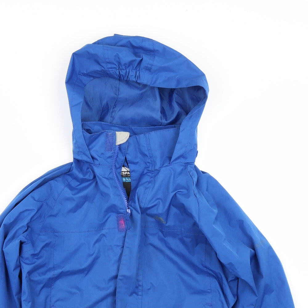 Trespass Boys Blue   Rain Coat Coat Size 9-10 Years