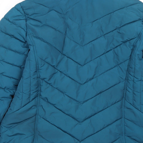 Oasis Womens Blue   Overcoat Coat Size S