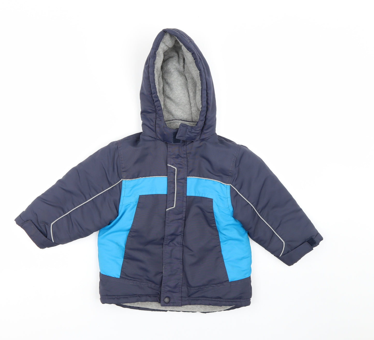 Mothercare Boys Blue   Overcoat Coat Size 2-3 Years