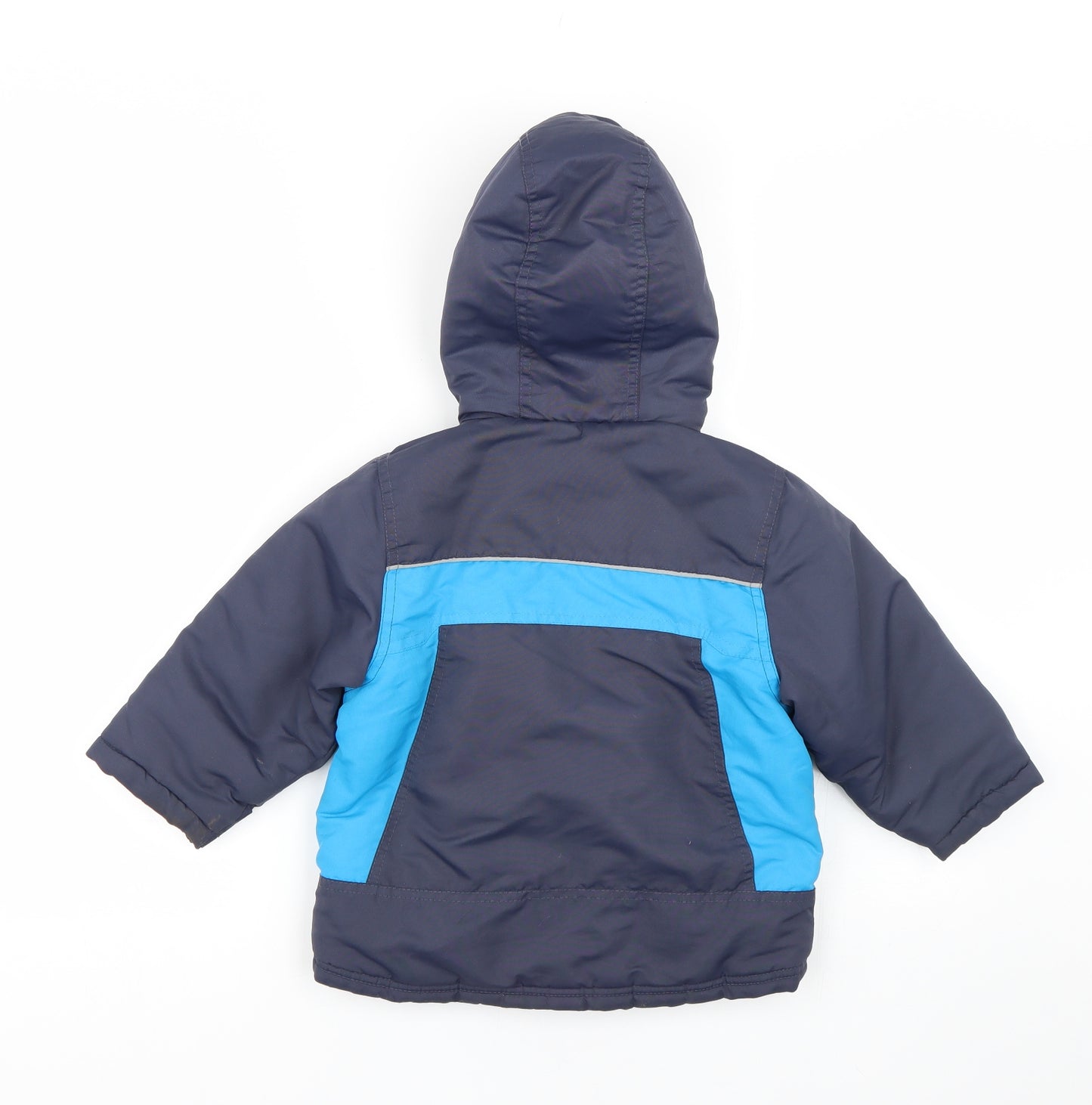 Mothercare Boys Blue   Overcoat Coat Size 2-3 Years