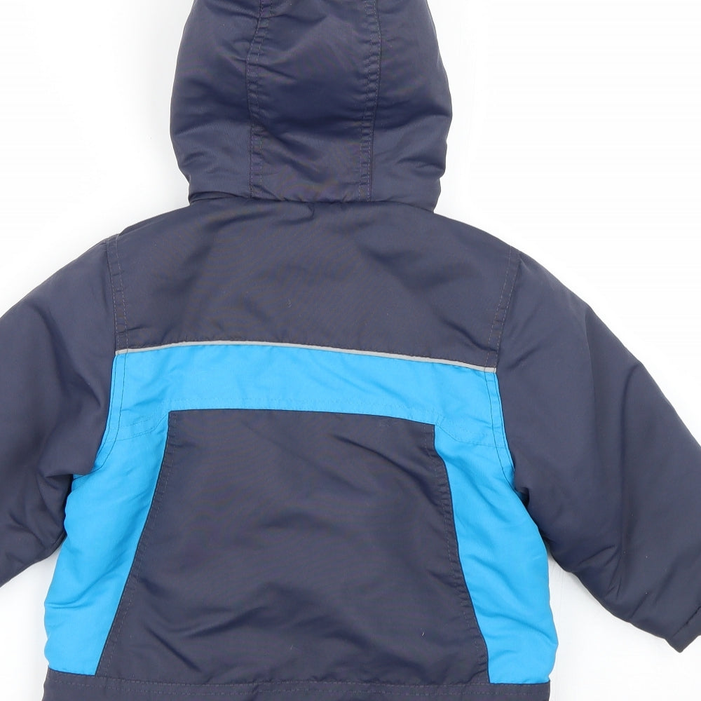 Mothercare Boys Blue   Overcoat Coat Size 2-3 Years