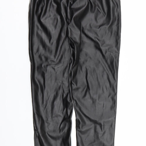 PRETTYLITTLETHING Womens Black   Trousers  Size 4 L23 in