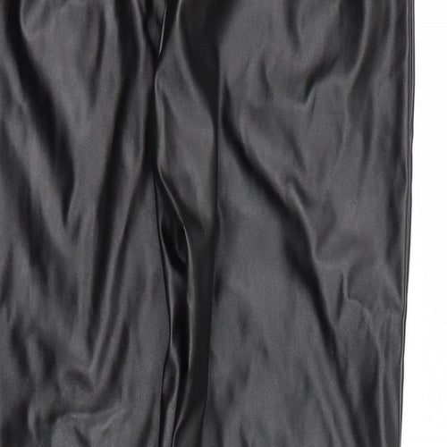 PRETTYLITTLETHING Womens Black   Trousers  Size 4 L23 in