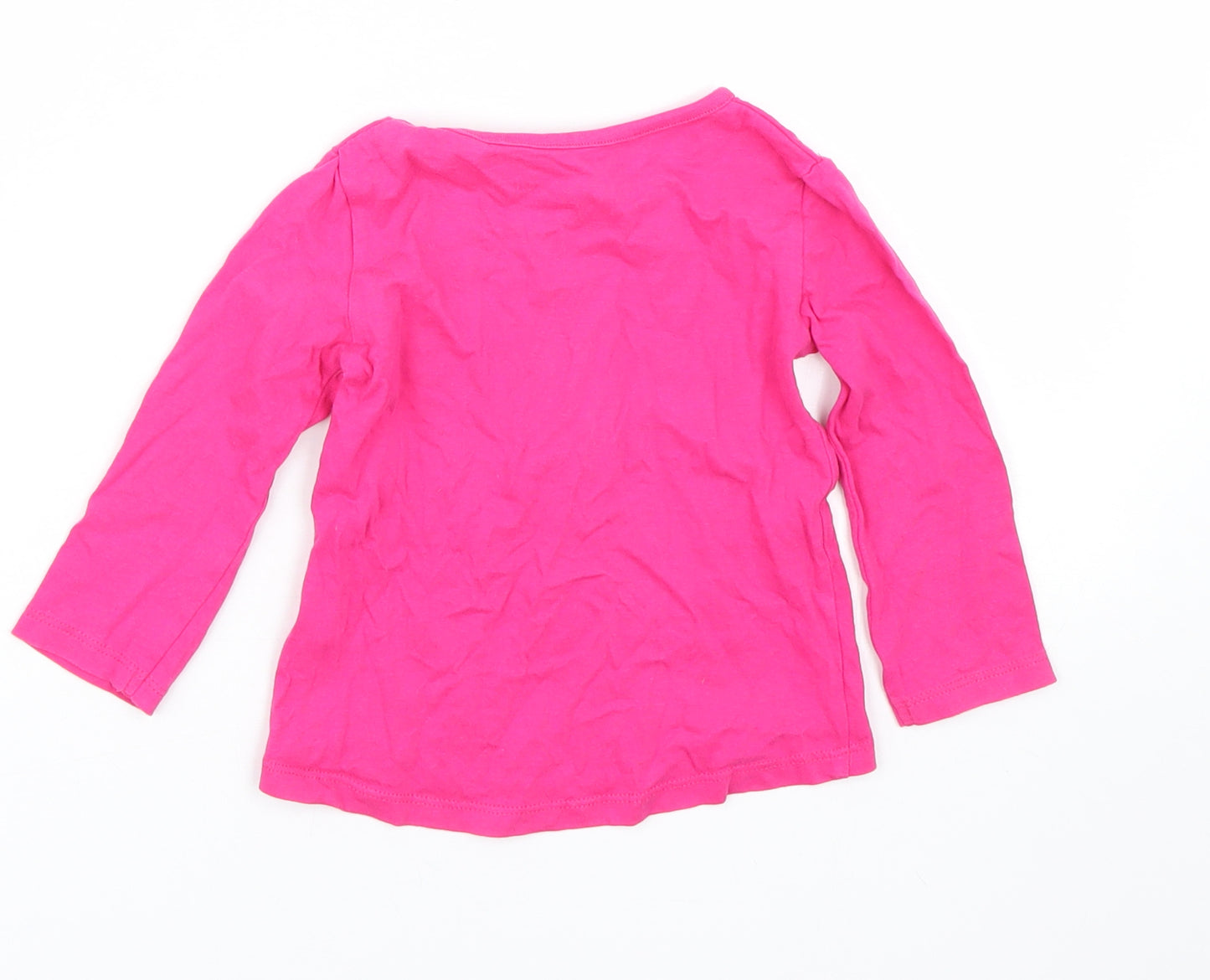Bluezoo Baby Pink   Basic T-Shirt Size 12-18 Months  - Dinosaur