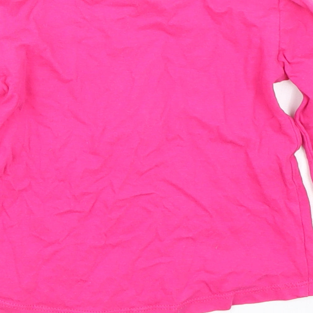 Bluezoo Baby Pink   Basic T-Shirt Size 12-18 Months  - Dinosaur
