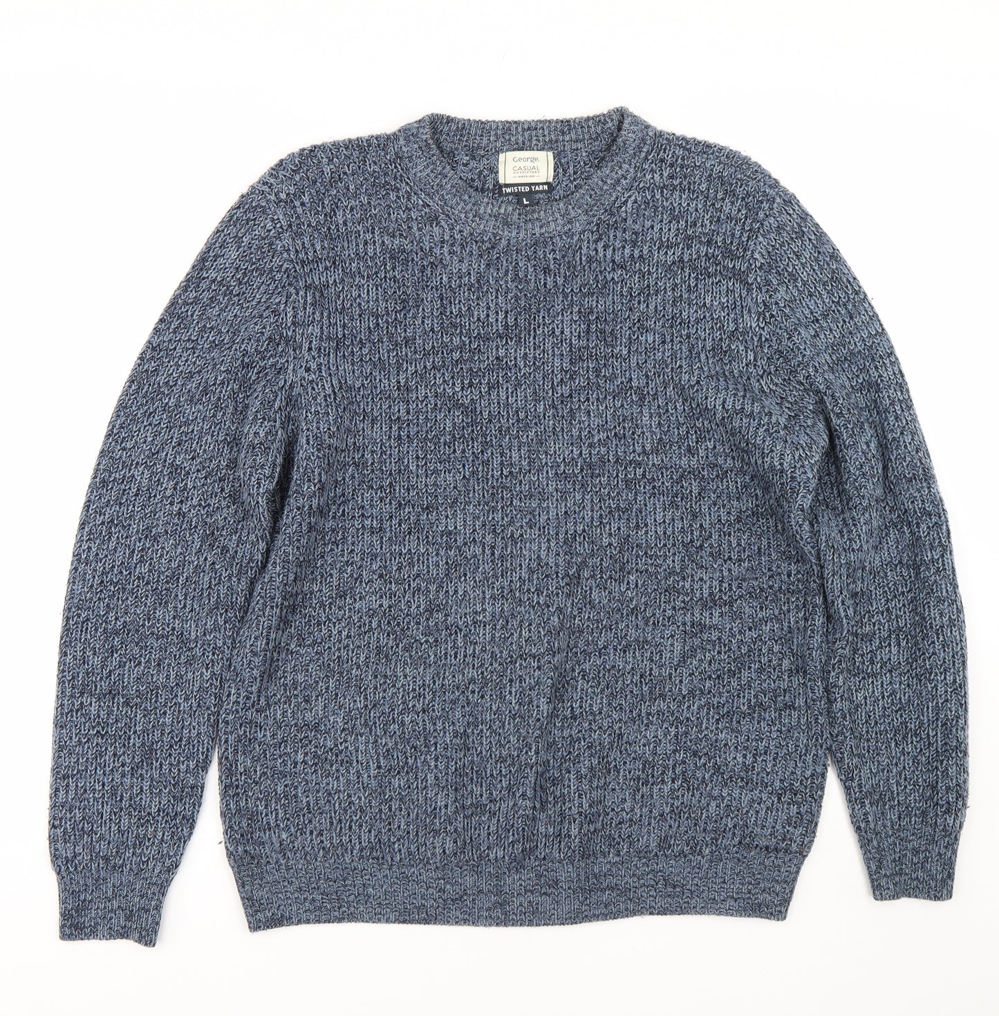 George Mens Blue   Pullover Jumper Size L
