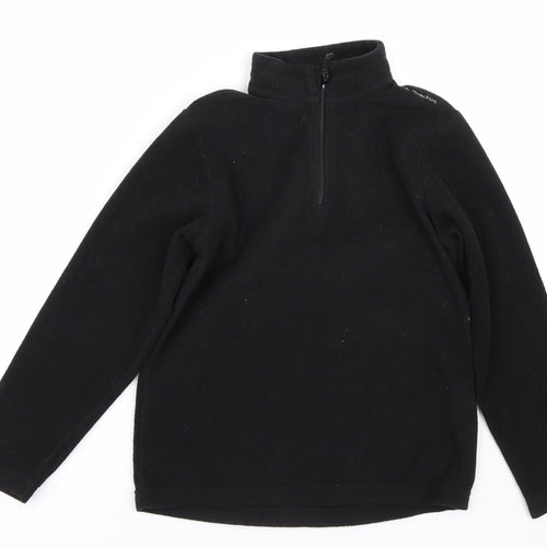 Quenchua Boys Black   Pullover Sweatshirt Size 8 Years