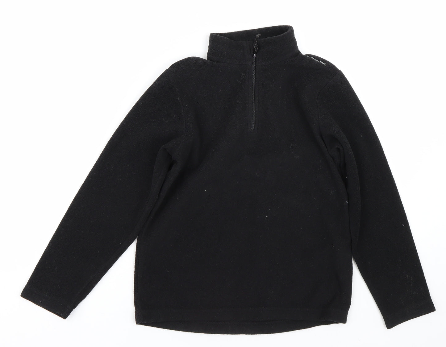 Quenchua Boys Black   Pullover Sweatshirt Size 8 Years