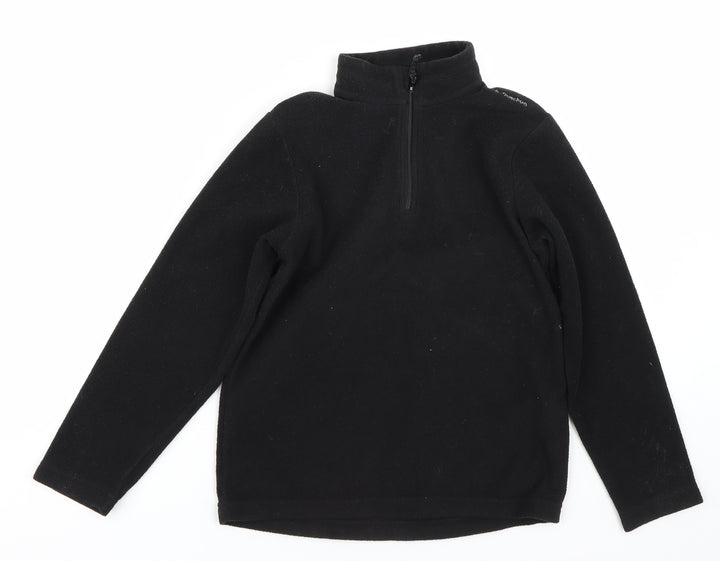 Quenchua Boys Black   Pullover Sweatshirt Size 8 Years