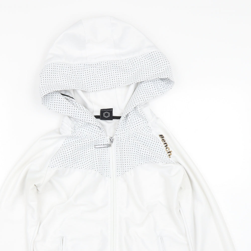 Bench Mens White   Full Zip Hoodie Size S