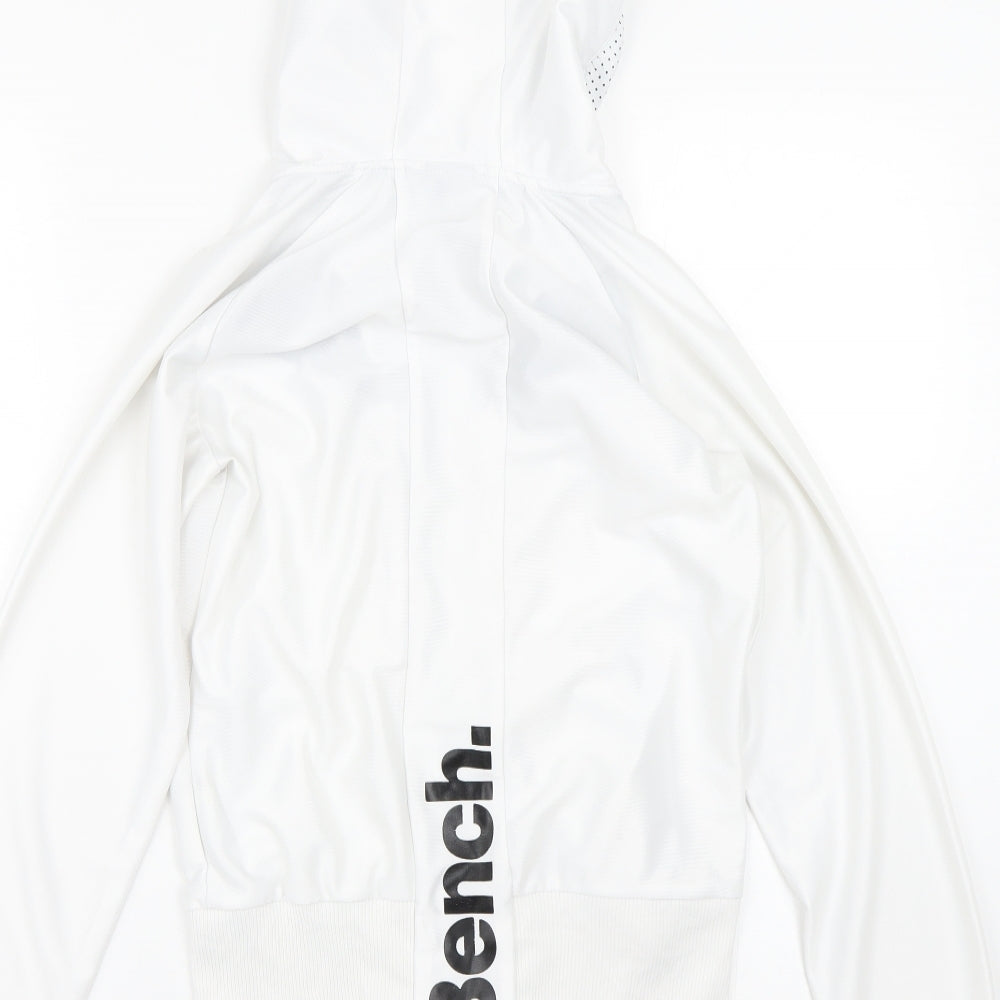 Bench Mens White   Full Zip Hoodie Size S