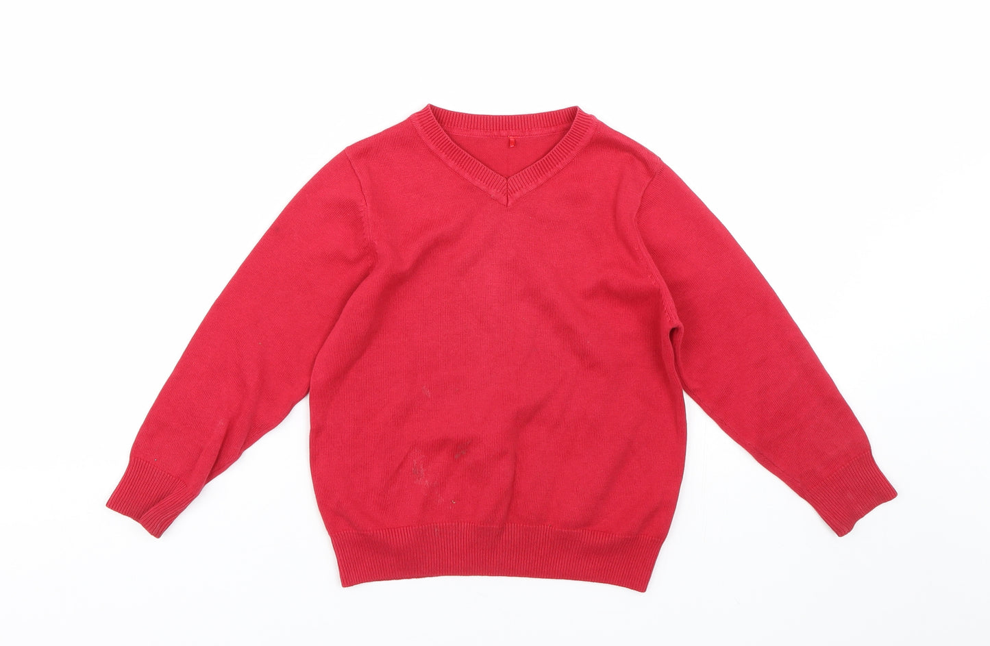 George Boys Red   Pullover Jumper Size 3-4 Years  - School uniform
