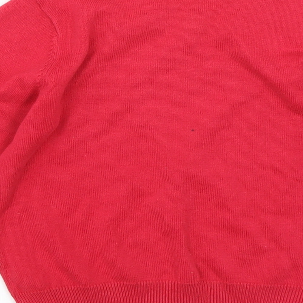 George Boys Red   Pullover Jumper Size 3-4 Years  - School uniform