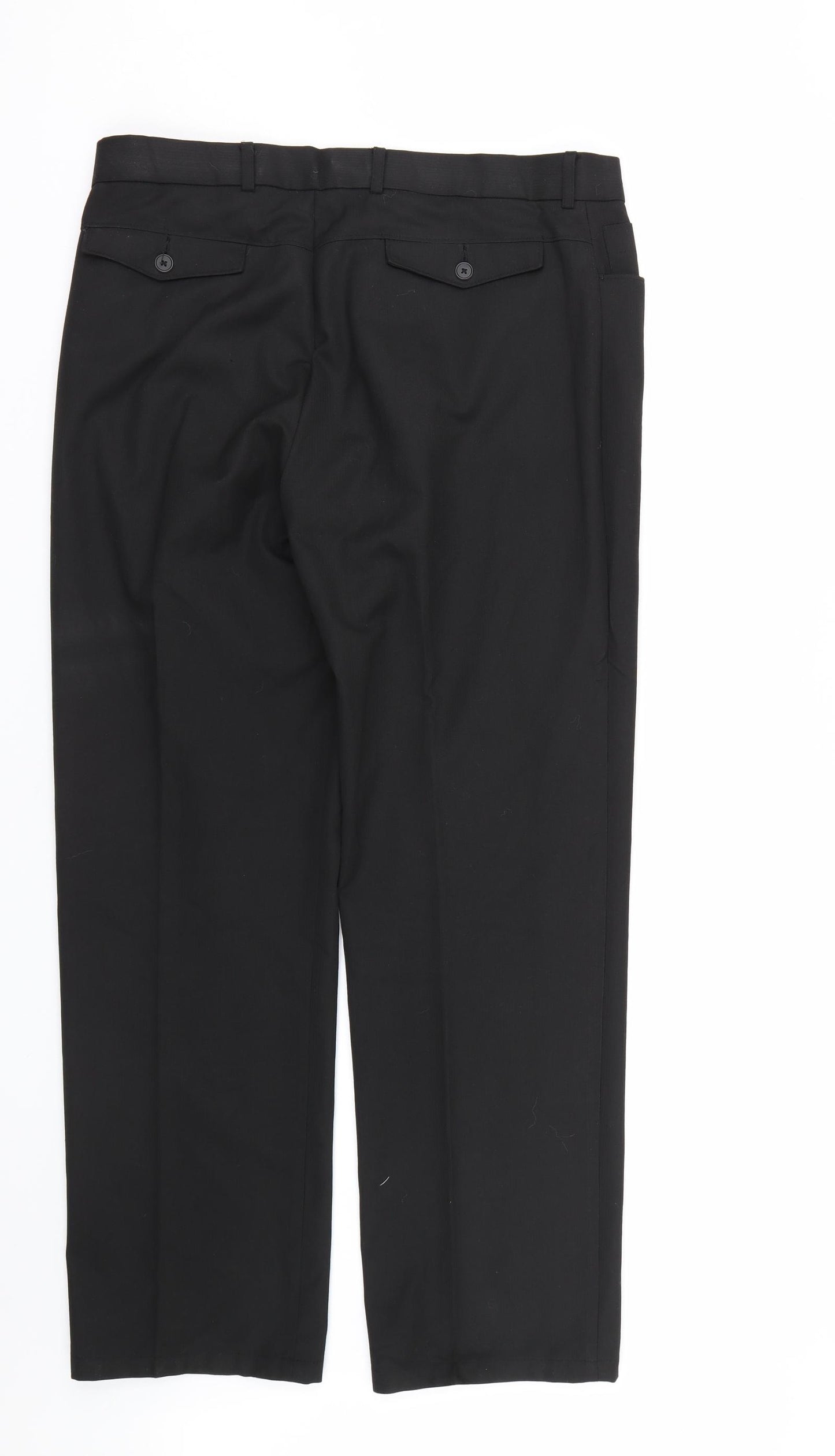 George Mens Black   Trousers  Size 34 L29 in