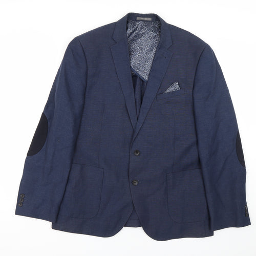 Primark Mens Blue   Jacket Suit Size L