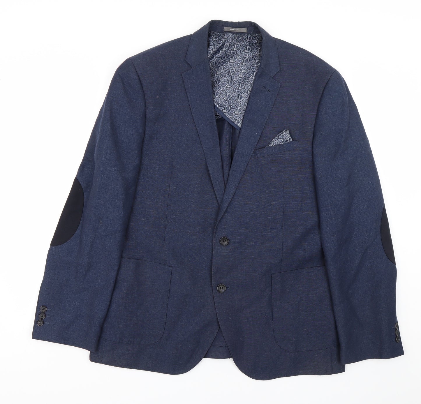 Primark Mens Blue   Jacket Suit Size L
