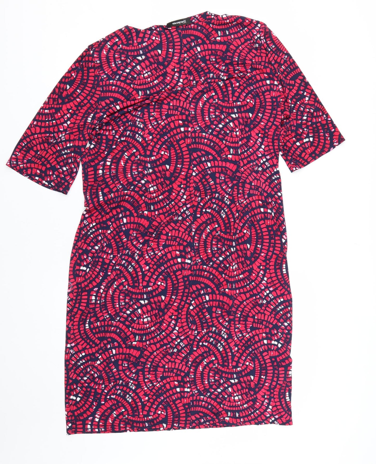 Kaleidoscope Womens Red Geometric  T-Shirt Dress  Size 18