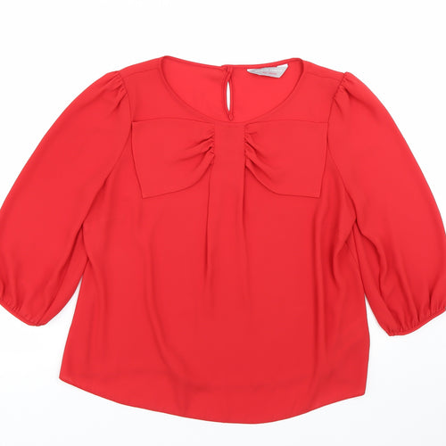 Dorothy Perkins Womens Red   Basic Blouse Size 12